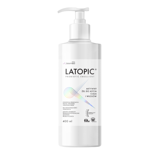 Latopic Probiotic Emollient Active Body and Hair Wash Gel